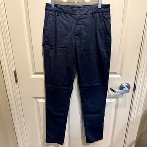 Birddogs Boom Navy Blue Pants Cotton Nylon Liner Stretch Comfort Mens Size 32x34